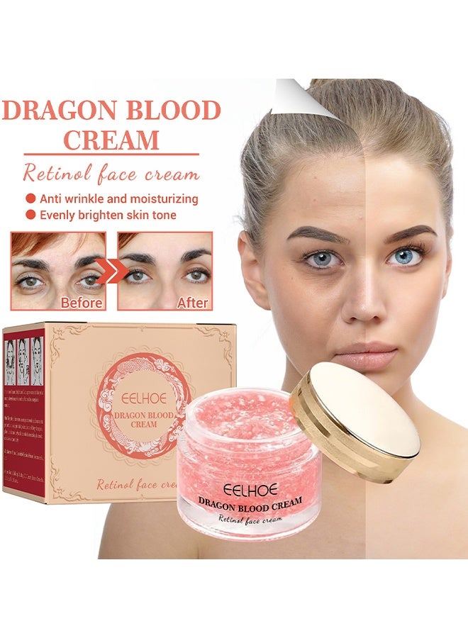 EELHOE Dragons Blood Cream, Retinol Placenta Dragon Face Cream, Firm Anti Wrinkle Cream For Women, Dragons Blood Easy Cream, Dragons Blood Cream For Anti Wrinkle, Moisturizer Nourishing Rejuvenating Cream 50G - Image 5