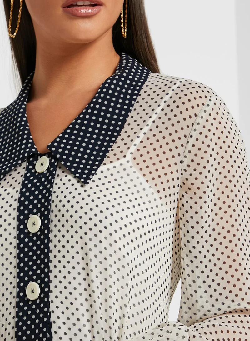 LK Bennett Dr Fozette Colorblock Shirt Dress