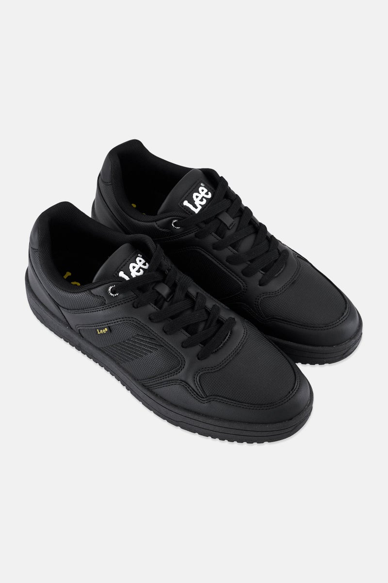 LEE Men Luka Brand Logo Lace Up Casual Shoes, Black - Image 2