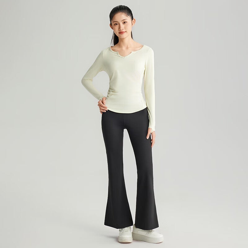 JD Jing Zao Jiusuibian High Waist Flared Pants for Girls Spring Autumn High Elastic Slim Casual Trousers Youth Teen Girls Height Enhancing Long Pants - Image 5