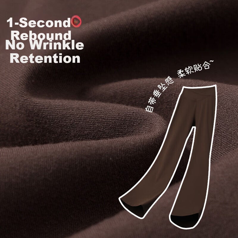 JD Jing Zao Jiusuibian High Waist Flared Pants for Girls Spring Autumn High Elastic Slim Casual Trousers Youth Teen Girls Height Enhancing Long Pants - Image 4