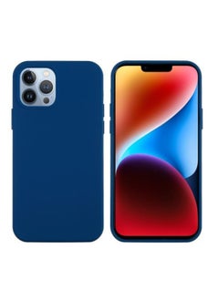 AKSESORY iPhone 14 Pro Max Blue Silicone Case 6.7 inch – Shockproof Slim Fit Cover | Soft Touch, Anti-Scratch, Durable Protective Phone Case for Apple iPhone 14 Pro Max  - Image 1