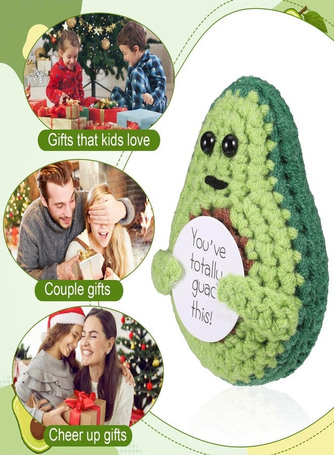 BharatBazaar Crochet Toys, Handmade Avocado Crochet Doll, Cute Toys for Home and Office Decor, Study Table Decor, Emotional Support Gifts, 7.5 cm x 5.4 cm - Image 4
