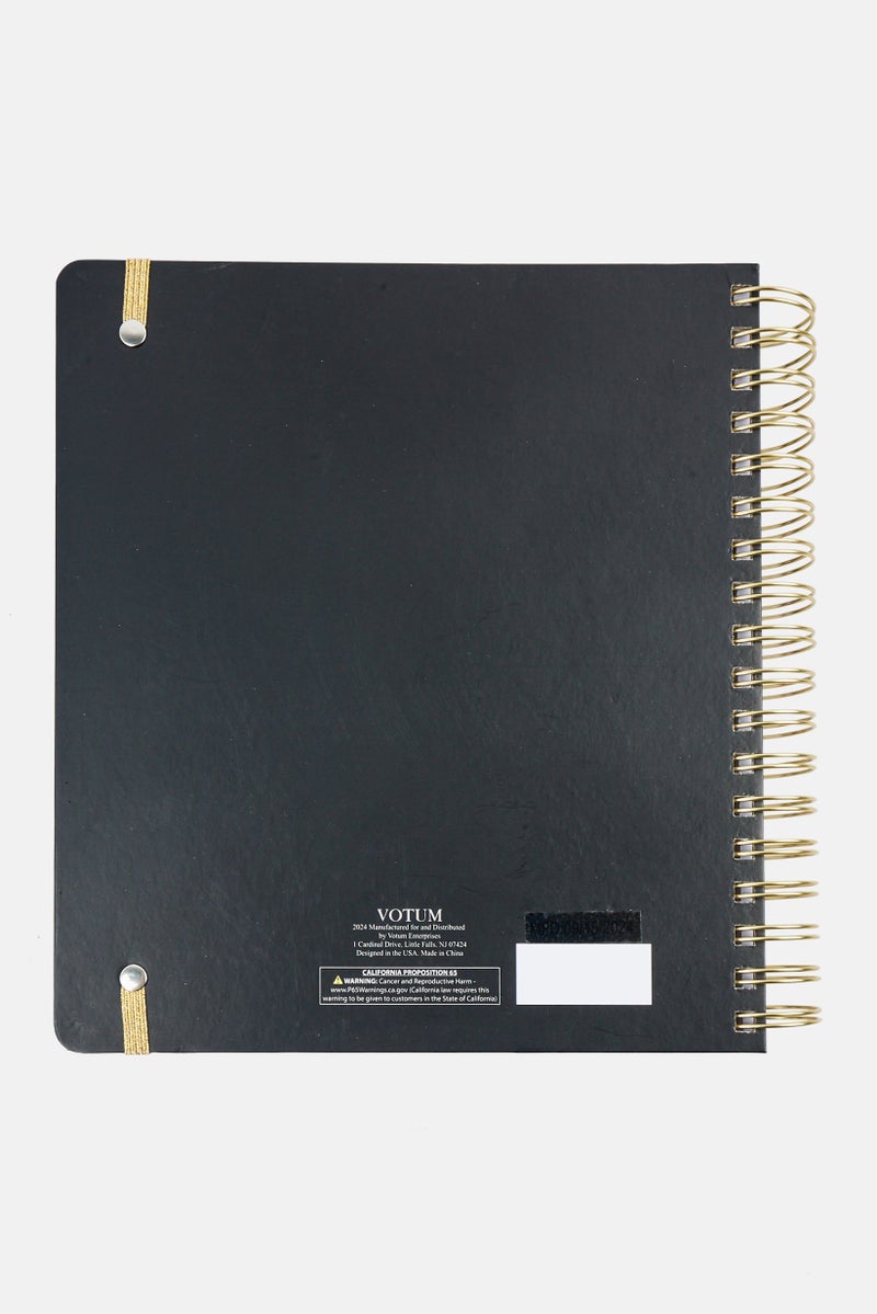 VOTUM 2025 Monthly And Weekly Planner Spiral Notebooks, Black - Image 2
