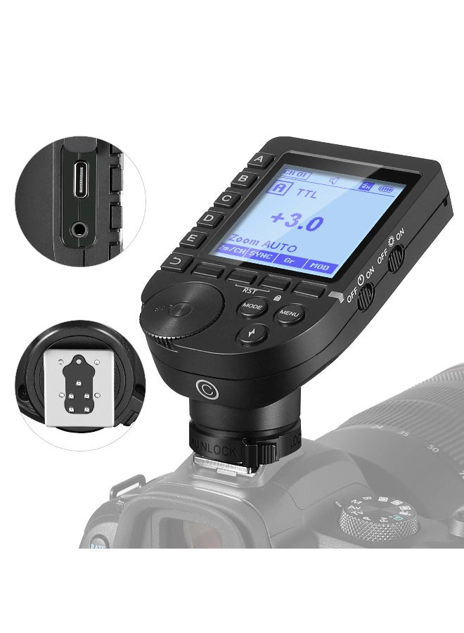Neewer Wireless Flash Trigger for Canon - QPRO-C Professional Flash Trigger with 2.4G Wireless, TTL, 1/8000s High-Speed Sync, Multi-Flash, and 5 Groups Control - Image 1