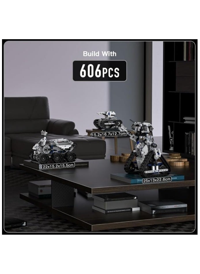 mould king - 3-in-1 Robot Building Block Set, STEM Project robots, Remote control and APP control ideas, Planet Robot building models, gifts for boys and girls, ages 8 + (606+PCS) mould king 15046 - Image 1