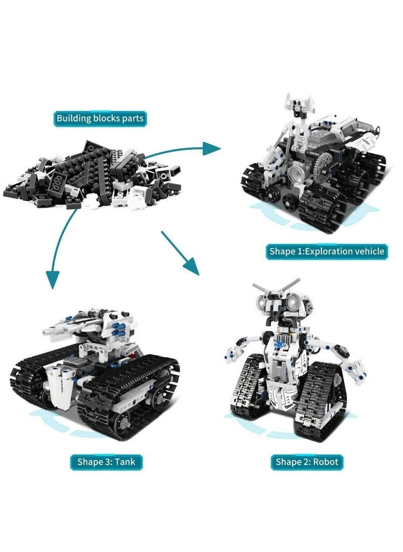 mould king - 3-in-1 Robot Building Block Set, STEM Project robots, Remote control and APP control ideas, Planet Robot building models, gifts for boys and girls, ages 8 + (606+PCS) mould king 15046 - Image 1