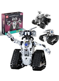 3-in-1 Robot Building Block Set, STEM Project robots, Remote control and APP control ideas, Planet Robot building models, gifts for boys and girls, ages 8 + (606+PCS) mould king 15046