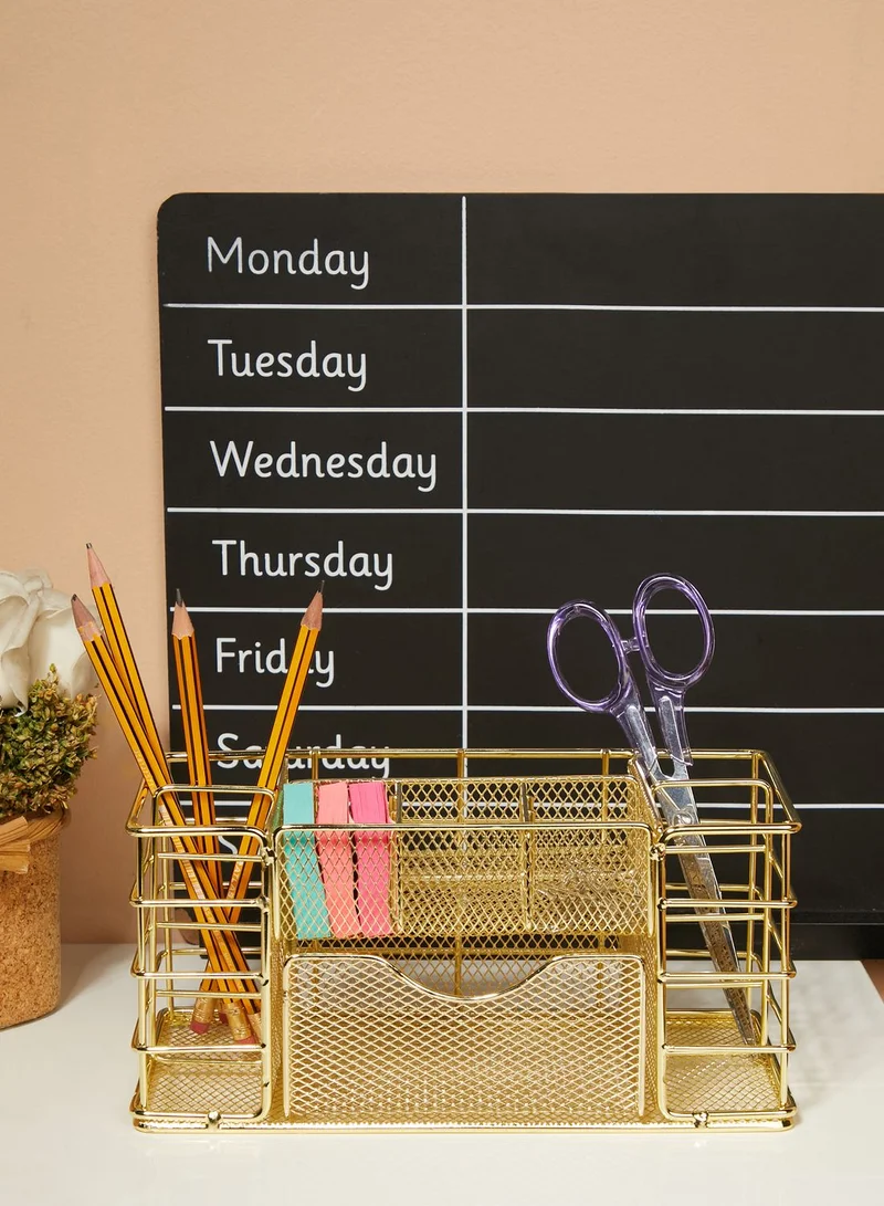 AURORA Gold Stationery Storage Holder