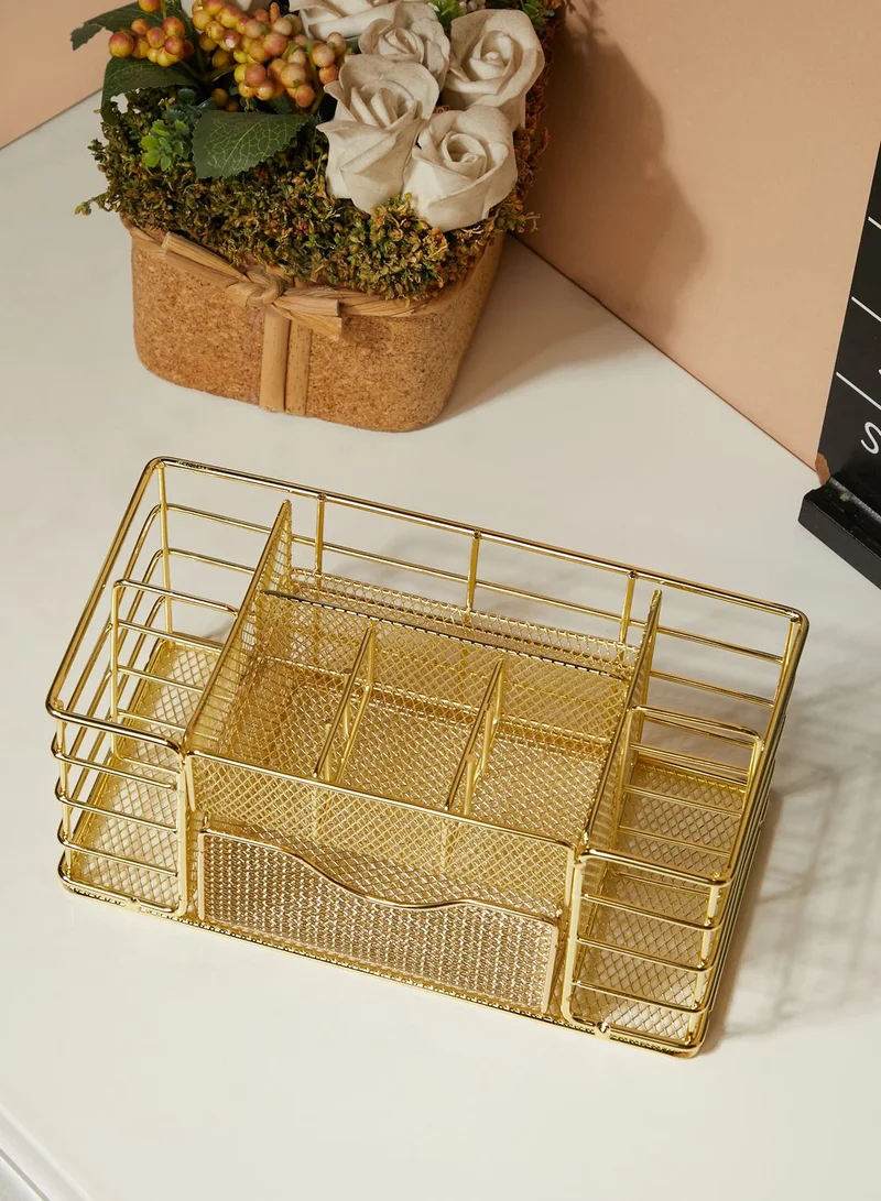 AURORA Gold Stationery Storage Holder