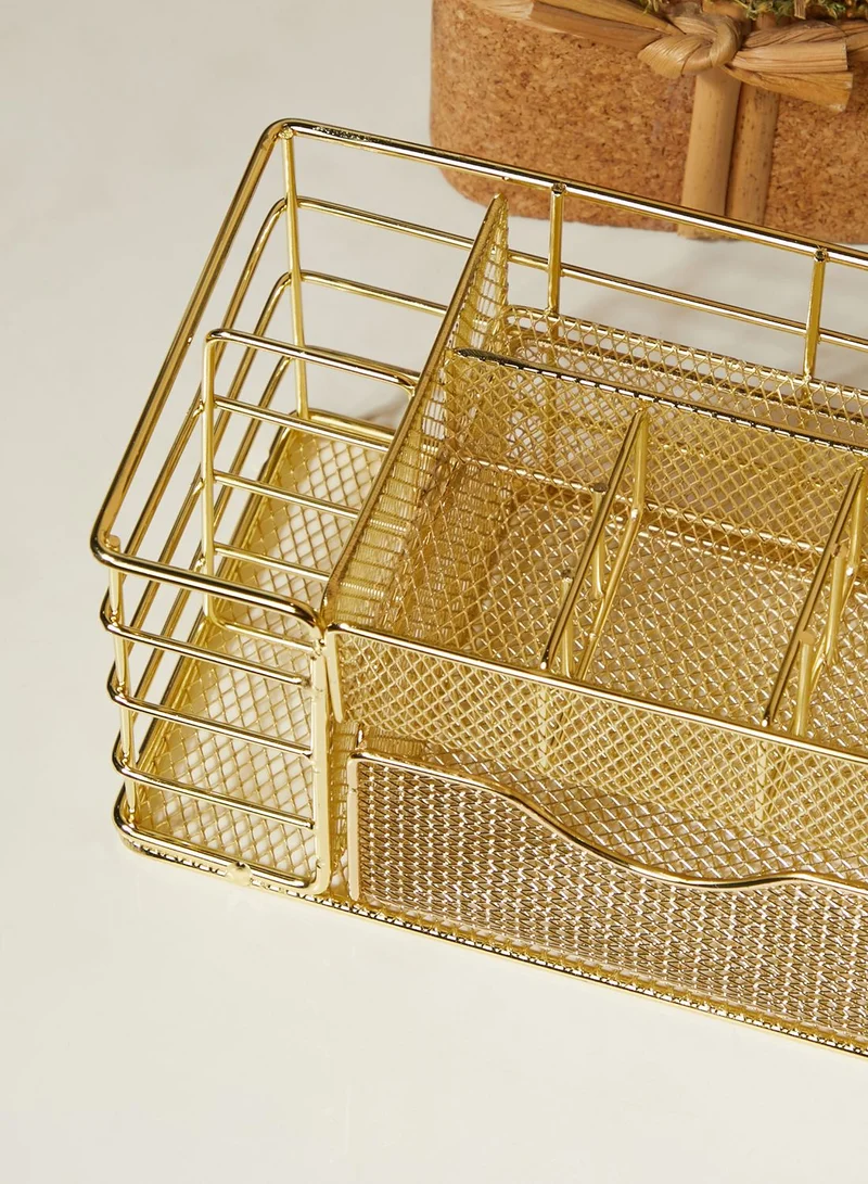AURORA Gold Stationery Storage Holder