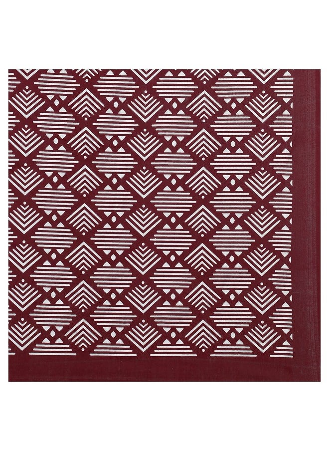 راجاستانكارت RajasthaniKart Comfort Rajasthani Jaipuri التقليدي Sanganeri Print 144 TC قطن مزدوج الحجم ملاءة سرير مع 2 غطاء وسادة (مزدوج، كستنائي)  - Image 3