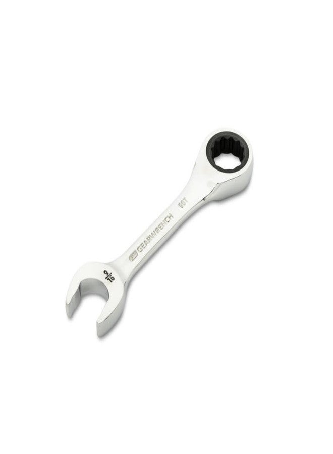 GEARWRENCH 9/16" 90-Tooth 12 Point Stubby Combination Ratcheting Wrench | 86854 - Image 2