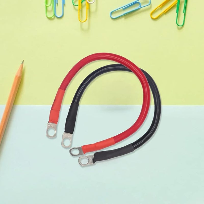 Wakauto 2pcs 30X1 5cm Battery Cable Eyelets Power Cable for Vehicles RVs Excellent Conductivity - Image 4