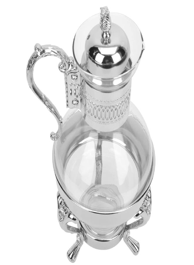 Yardwe YARDWE Glass Milk Coffee Bottle Vintage Turkish Teapot Tea Kettle Pots for Stovetop Stove Top Decorative Antique Arabic Serving Glasses Kitchen Birthday Gift Clear Coffee Kettle  - Image 1