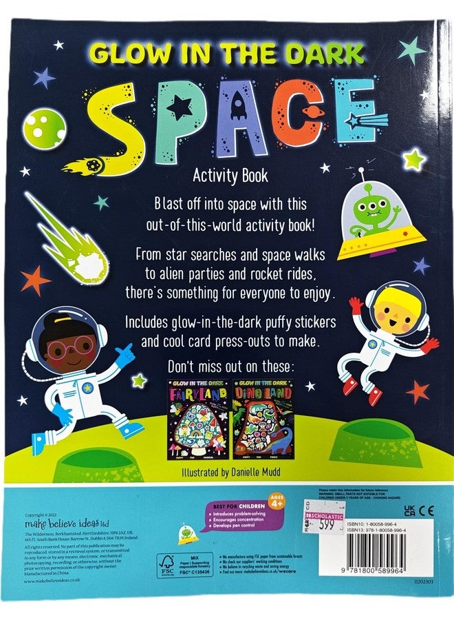 Make Believe Ideas Glow In The Dark Puffy Stickers: Space - Image 2