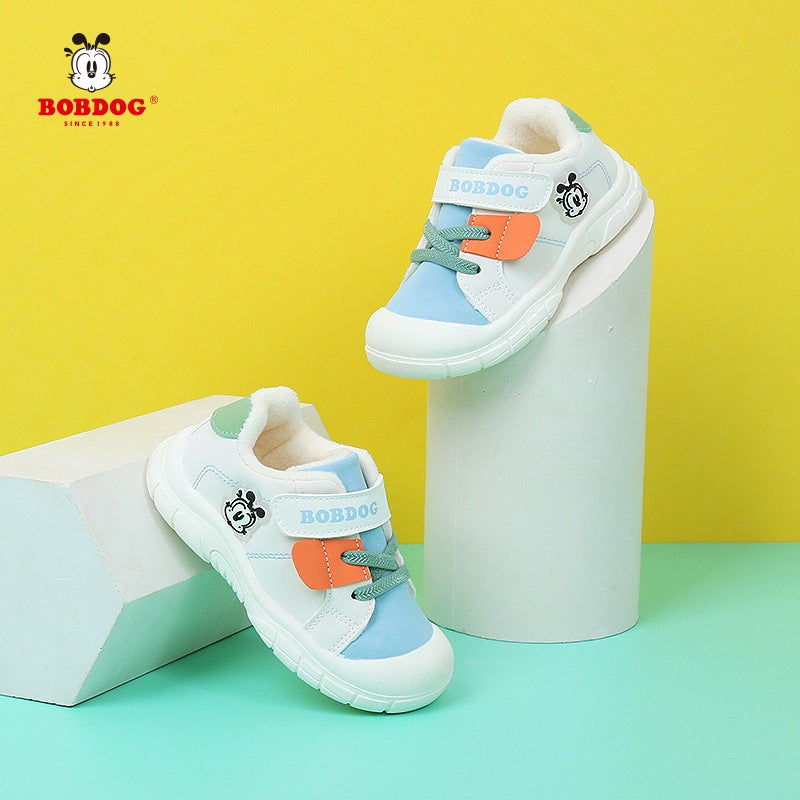 Children'S Shoes, Winter Baby Shoes, New Babudou Soft-Soled Toddler Shoes, Baby Fleece-Lined Warm Shoes For Boys Aged 1-4 - Image 3