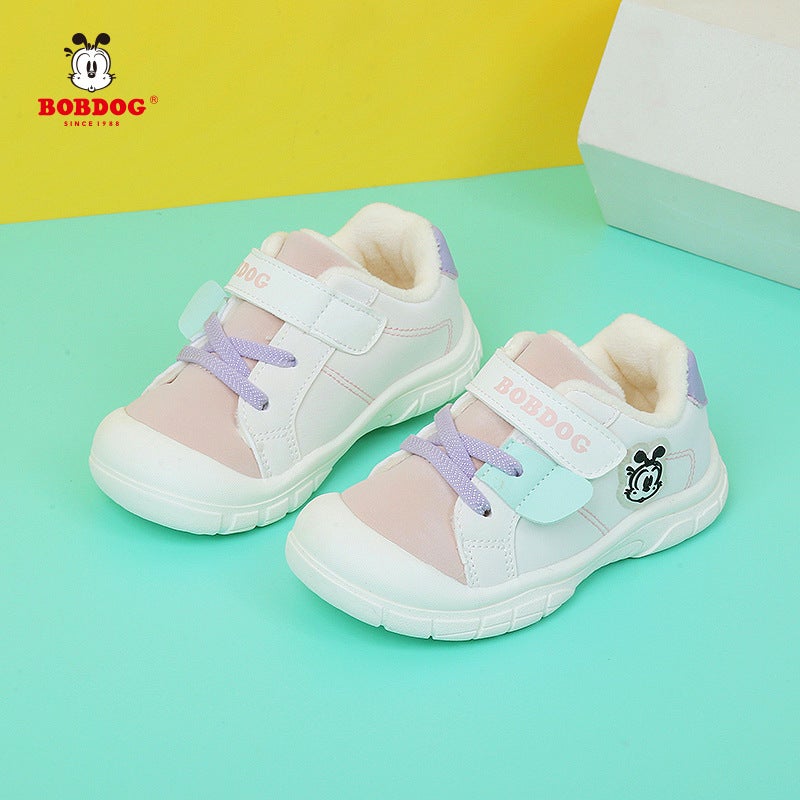 Children'S Shoes, Winter Baby Shoes, New Babudou Soft-Soled Toddler Shoes, Baby Fleece-Lined Warm Shoes For Boys Aged 1-4 - Image 4