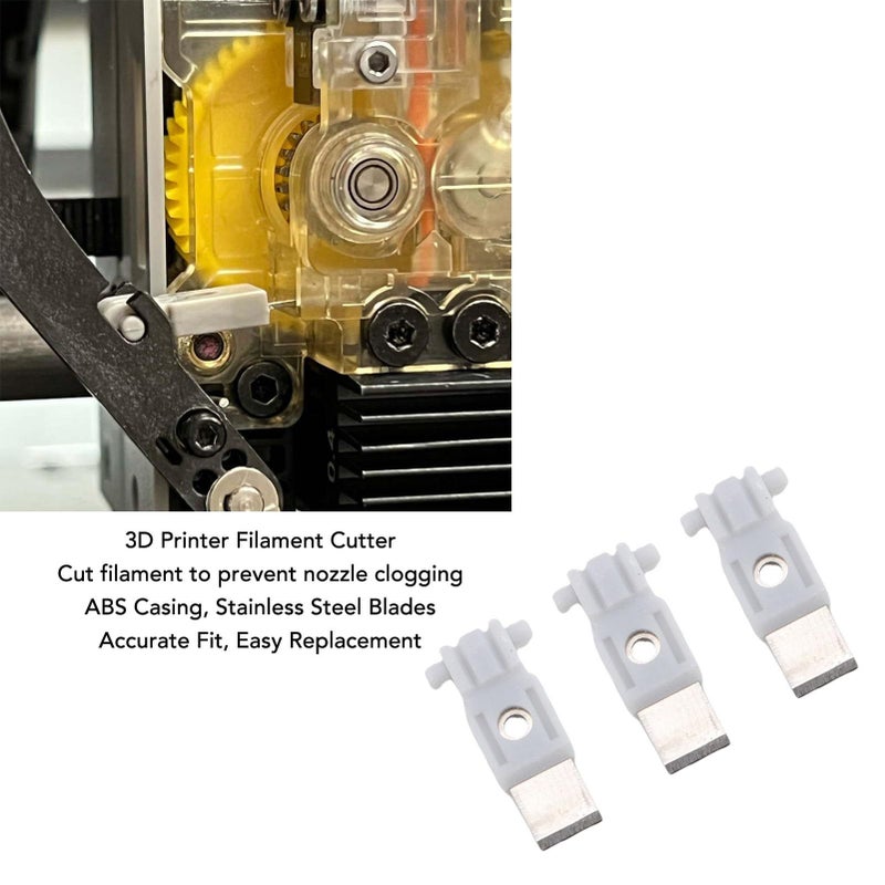 9 Pieces Filament Cutter Replacement Kit For Lab X1 P1S P1P A1 A1 Mini 3D Printers ABS Casing Tool Head Scraper With Storage Box - Image 3