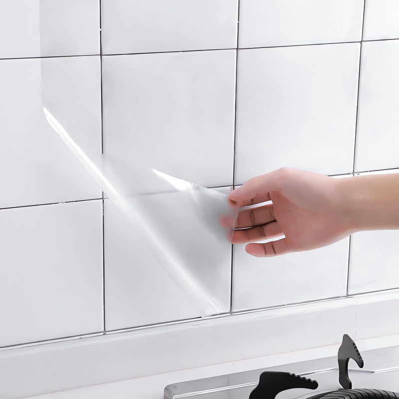 Ismoon Clear Contact Paper Roll 17.7'' x 118'' Clear Glossy Self-Adhesive Film Cover Removable Protective Film Transparent Liners Drawers Shelves Kitchen Cabinets Desks Fridge Roll - Image 1