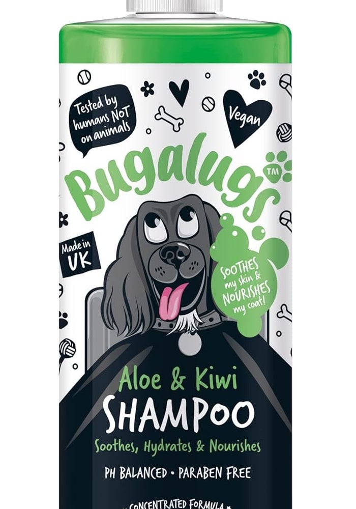 Bugalugs Aloe & Kiwi Soothing Dog Shampoo 500ml 16.9 Fl Oz - Image 1