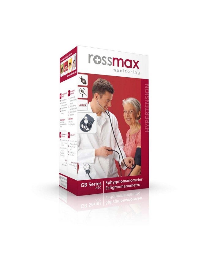 Rossmax GB112 Aneroid Blood Pressure Monitor (Black), With Dual Head Stethoscope - Image 2