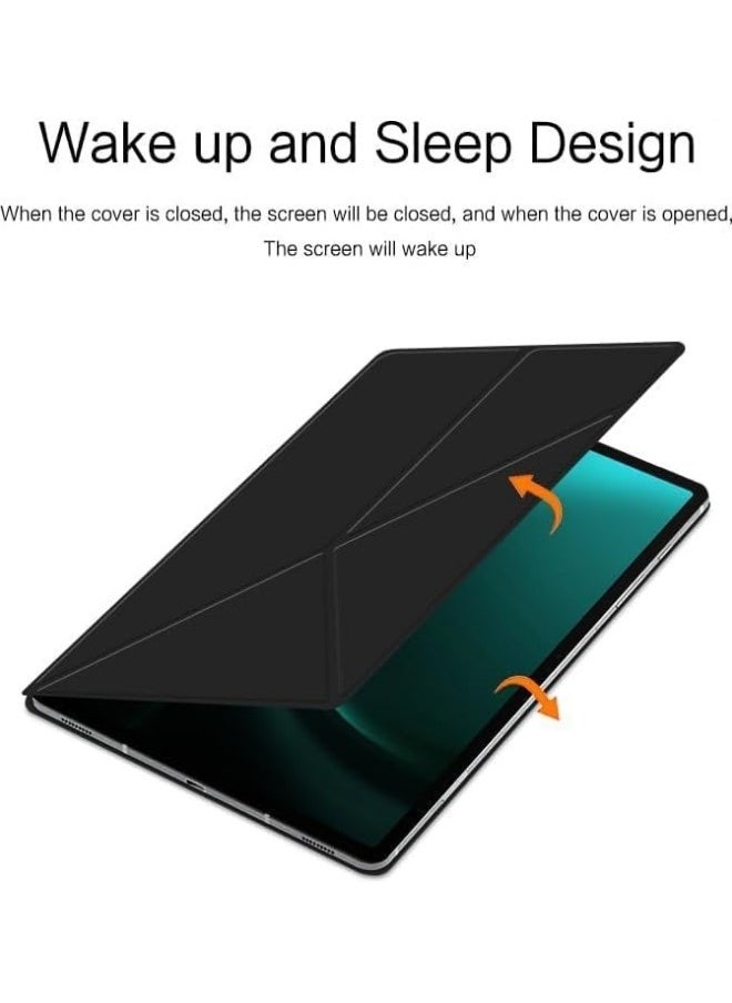 general Fold Magnetic Case Compatible with Samsung Galaxy Tab S9 FE Plus 2023 12.4 inch Tablet Case with Pen Slot Leather Shell Sleep Wake-Up - Image 2