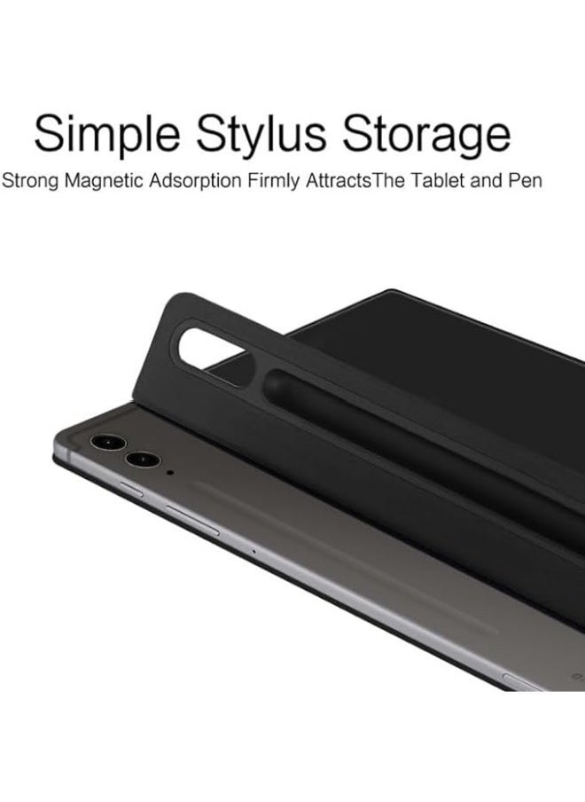 general Fold Magnetic Case Compatible with Samsung Galaxy Tab S9 FE Plus 2023 12.4 inch Tablet Case with Pen Slot Leather Shell Sleep Wake-Up - Image 3