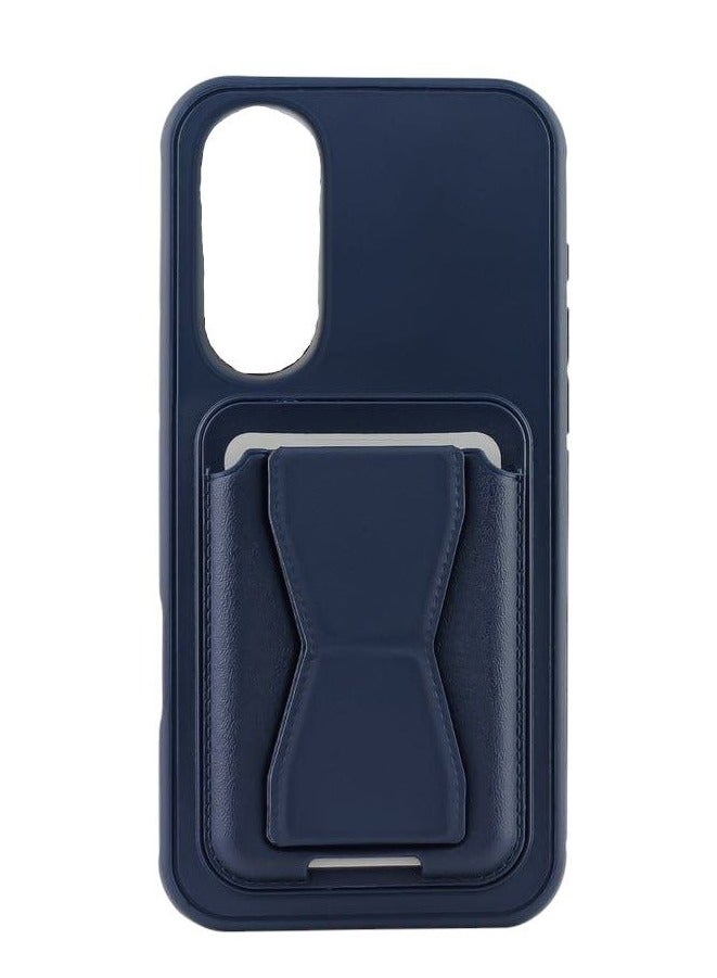 Leather Case With  TPU Frame, Shockproof Protective with Card Holder Stand Compatible with Phone Honor X7B 