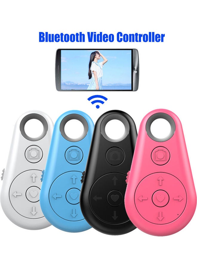 NIBEMINENT Portable Mini Wireless Bluetooth Selfie Camera Shutter Remote Control for Phone Blue - Image 2