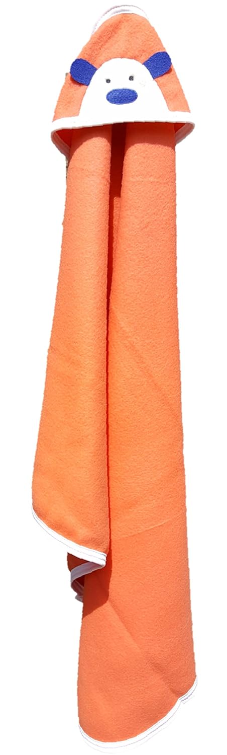 BRANDONN Newborn Biggest Size with Fancy Side Boon Baby Blanket for Babies (36 Inch X 27 Inch;Purple & Orange) - Image 3