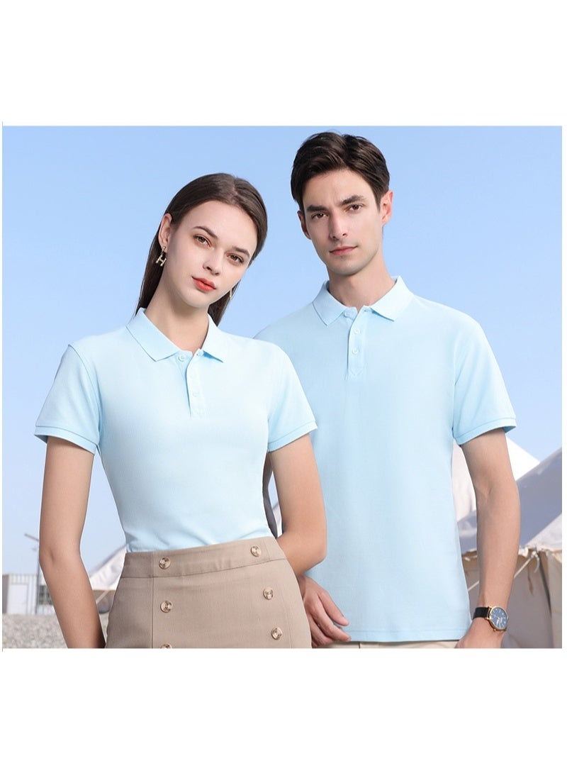Premium Combed Cotton Polo Shirt T-Shirt Short Sleeve Workwear - Image 2