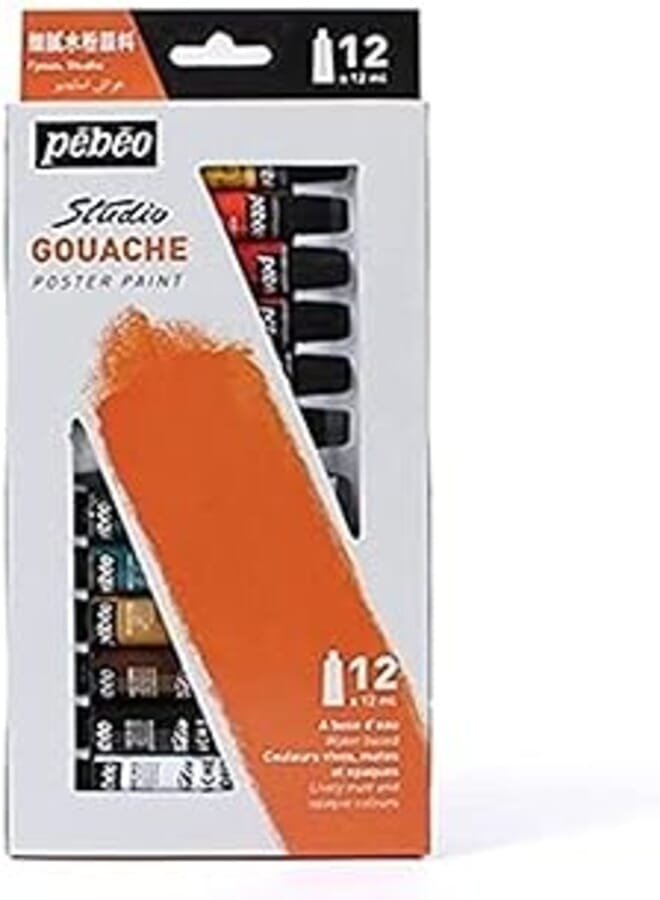 Pebeo Gouache 12 Color