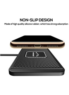 Generic 10W Fast Wireless Car Charger with Secure Anti-Slip Silicone Grip iPhone & Android Compatible  - Image 2