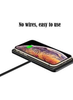 Generic 10W Fast Wireless Car Charger with Secure Anti-Slip Silicone Grip iPhone & Android Compatible  - Image 3