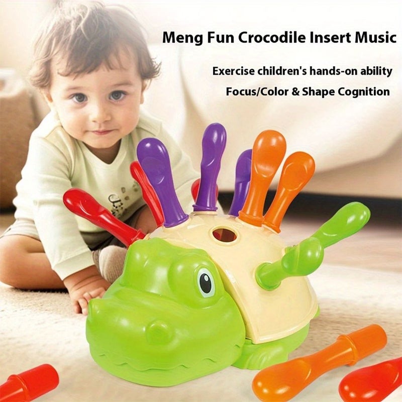 Green Hedgehog Toddler Educational Sensory Motor Skills Travel Toys For Baby Preschooler - Image 3