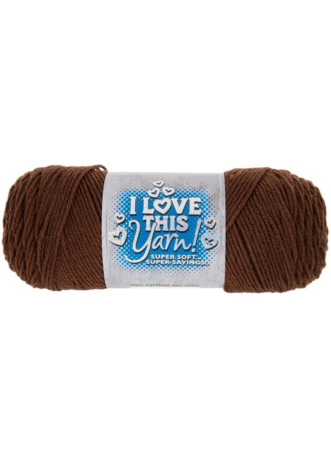 Hobby Lobby I Love This Yarn, 100% Acrylic, 160 Brown, Set of 2 - Image 2