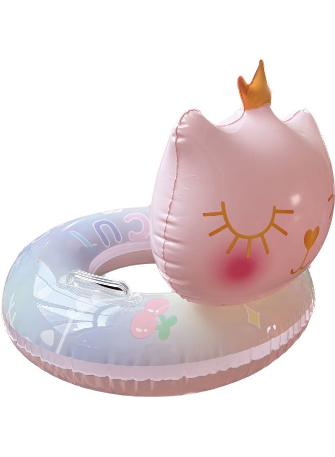 general Shinohara Ins Children Swimming Ring Bowknot Seat Ring Baby Thickened Inflatable Swimming Ring With Handle Baby Seat Ring-Outer Diameter After Inflation:Spot Supply-Inside Diameter After Inflation:C - Image 1