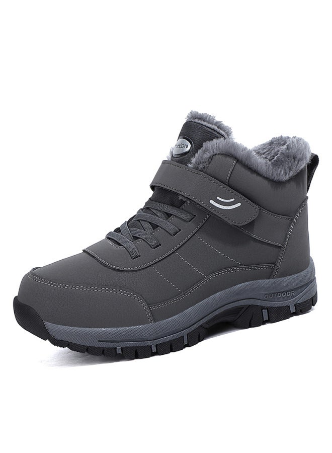 New Old People's Shoes Men's Autumn And Winter High-top Velvet Padded Cotton Shoes Sports Non-slip Walking Shoes Mother Snow Boots Lovers