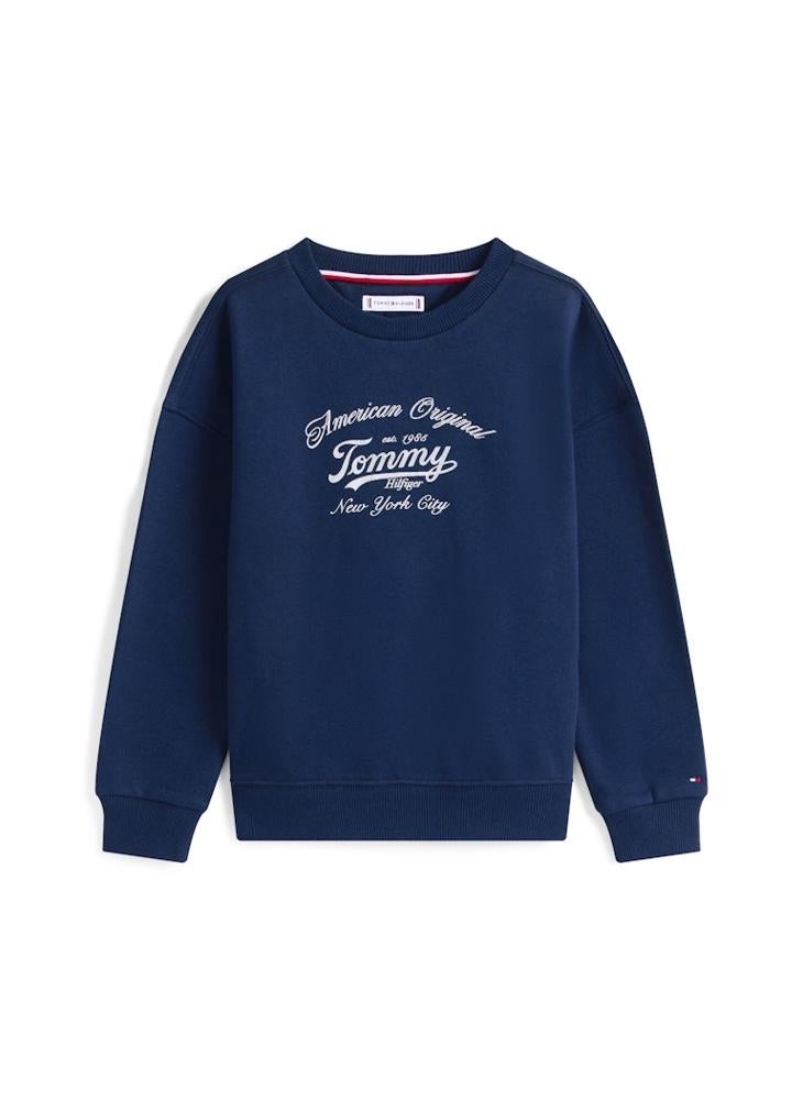 TOMMY HILFIGER Kids Script Sweatshirt - Image 4
