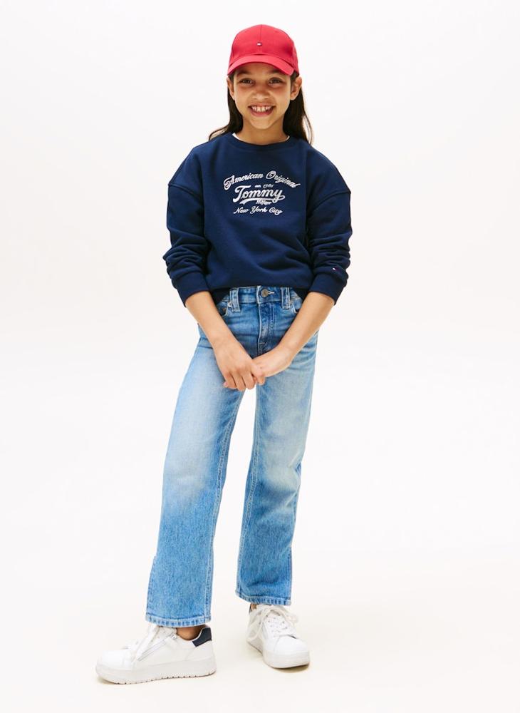 TOMMY HILFIGER Kids Script Sweatshirt - Image 3