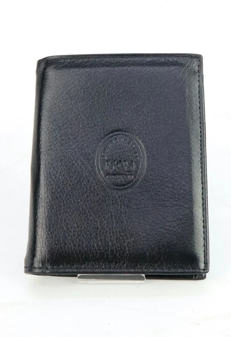 Mkm Black Men's Leather Wallet