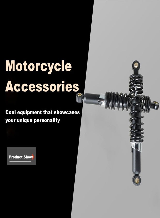 LABLT زوج واحد من ممتصات الصدمات الخلفية العالمية للدراجات النارية، مقاس 12.5 بوصة (320 مم)، بديل لدراجات ياماها، كاواساكي، وسوزوكي سبورتستر XL883 1200، دراجات الطرق الوعرة، مركبات ATV، وعربات الكارتينج، باللون الأسود. - Image 3