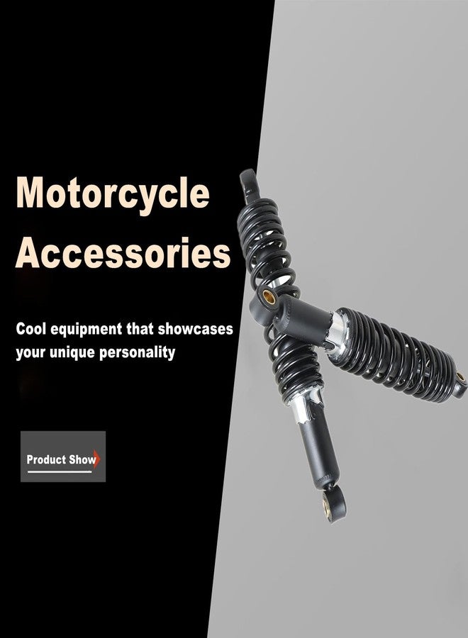 LABLT زوج واحد من ممتصات الصدمات الخلفية العالمية للدراجات النارية، مقاس 12.5 بوصة (320 مم)، بديل لدراجات ياماها، كاواساكي، وسوزوكي سبورتستر XL883 1200، دراجات الطرق الوعرة، مركبات ATV، وعربات الكارتينج، باللون الأسود. - Image 4