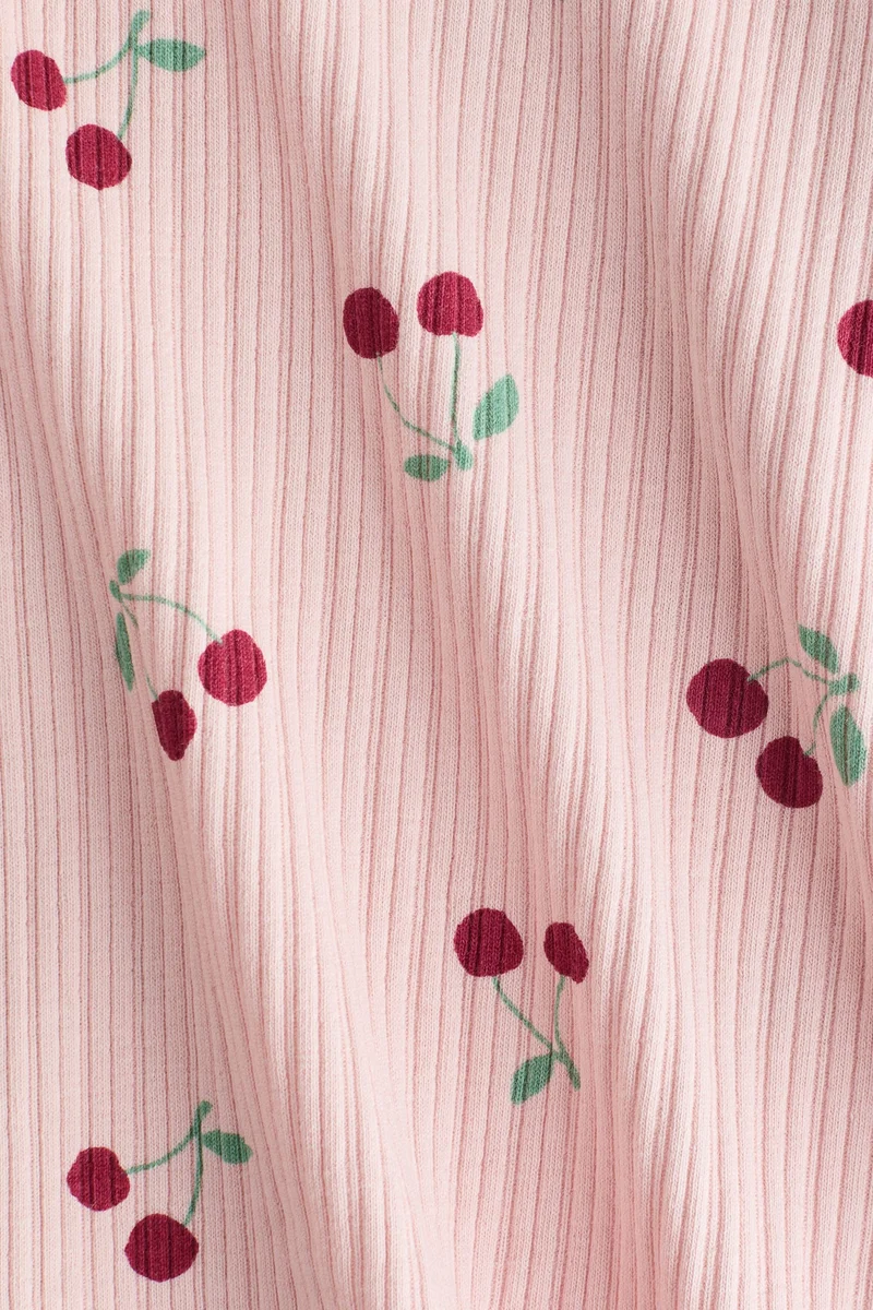 اتش اند ام طقم قطني من ثلاث قطع مُزين بطبعة