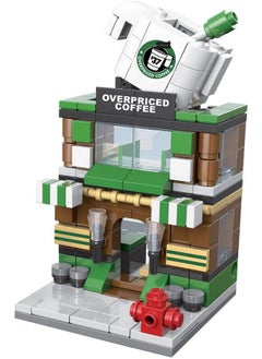Brick Loot Exclusive Mini City Overpriced Coffee Shop Barista Cafe House Custom Designed 208 Piece Model Compatible With Lego And Other Toy Building Block Brands  - Image 2
