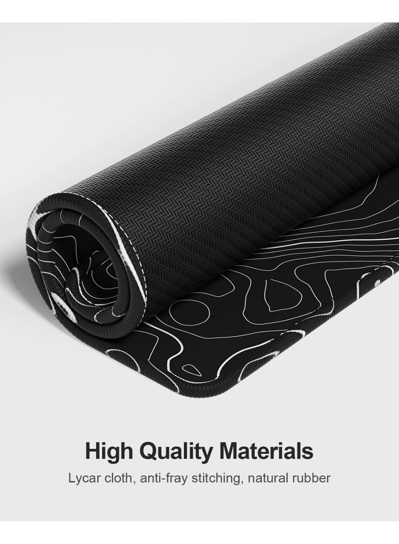 Rock Pow Extended Mouse Pad and Keyboard Wrist Rest 3-in-1 Gaming Mouse Pad XXL Set Ergonomic Wrist Rest for Computer Keyboards Non-Slip Desk Mat Protector 31.5" X 15.7" Ink Painting Forest - Image 5