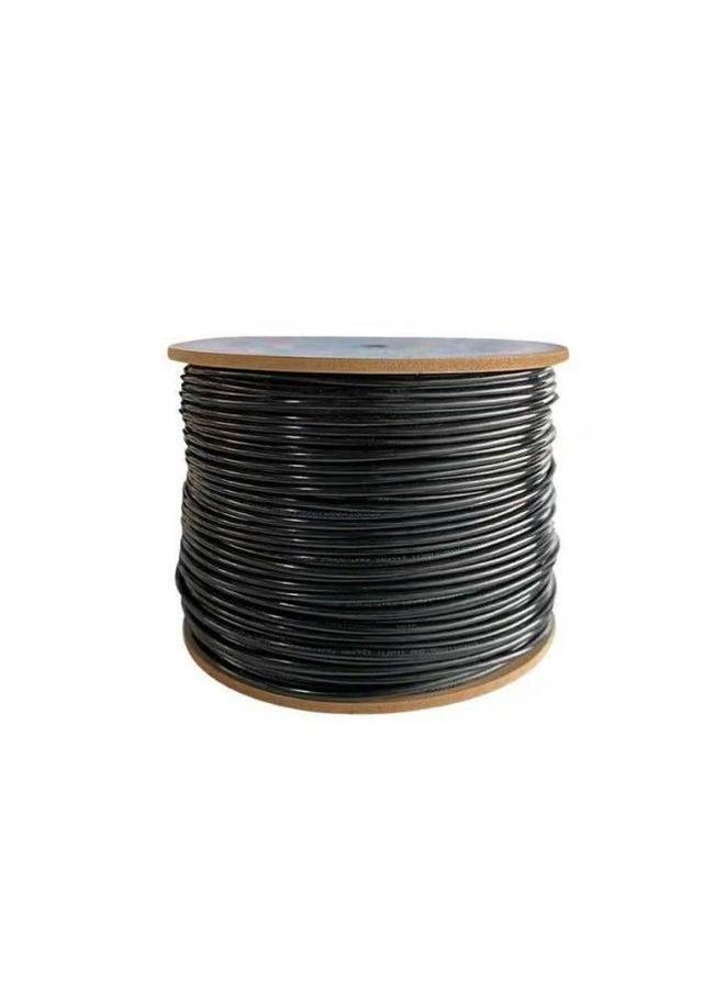 Generic Cat6 Outdoor Computer Network Cable Six Class Switch Connection Finished Jumper-Color:Black-Line Length:15m  - Image 3