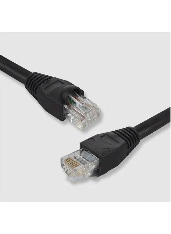 Generic Cat6 Outdoor Computer Network Cable Six Class Switch Connection Finished Jumper-Color:Black-Line Length:15m  - Image 2