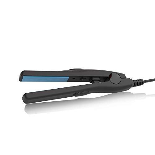 MHD Professional Travel Size 0.5 inch Mini Flat Iron Tourmaline Ceramic Hair Straightener Black - Image 4